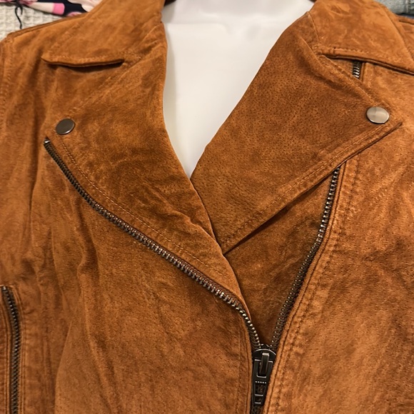 BLANKNYC Suede Moto Jacket in Spice - Picture 4 of 5